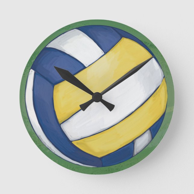 Volleyball Round Clock (Front)