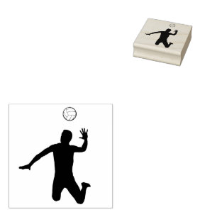 volleyball  rubber stamp