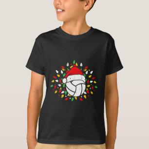 Volleyball Santa Hat Xmas Sports Lovers Present T-Shirt