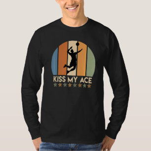 Volleyball Saying Kiss My Ace Volleyballer Volleyb T-Shirt