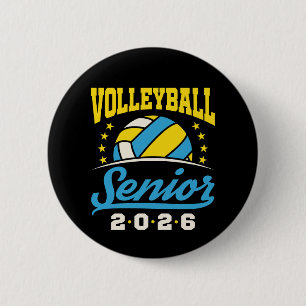 Volleyball Senior 2026  2 Inch Round Button