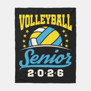 Volleyball Senior 2026 Fleece Blanket