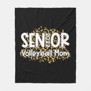 Volleyball Senior Mom  Volleyball Mom Graduation A Fleece Blanket