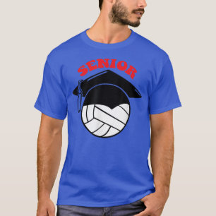 Volleyball Senior Night Graduation Cap T-Shirt