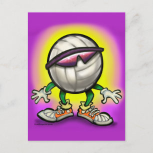 Volleyball Shades Postcard