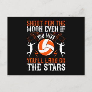 Volleyball - Shoot For The Moon Postcard