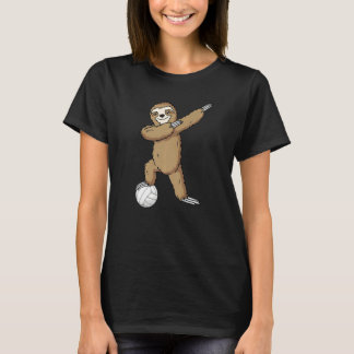 Volleyball Sloth Dabbing Kids Boys Girls Youth T-Shirt