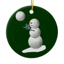 Volleyball Snowman