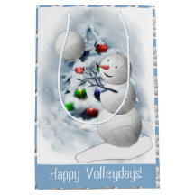 Volleyball Snowman Christmas