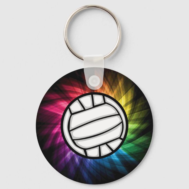 Volleyball; Spectrum Keychain (Front)