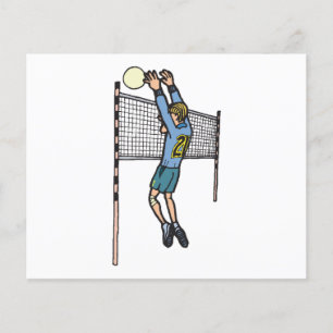 volleyball spike mens volley cartoon graphic