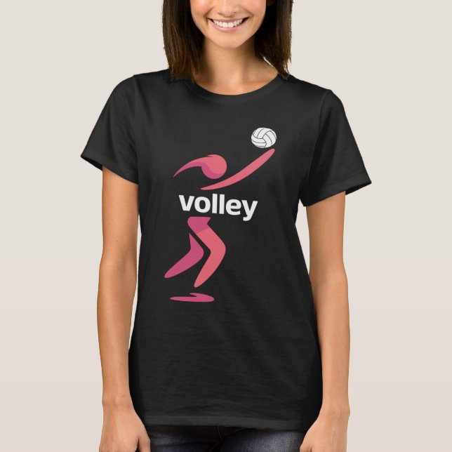 Volleyball Sport Grafik T-Shirt (Front)