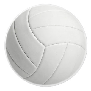 Volleyball Sports Ceramic Knob