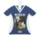 Volleyball Sports Jersey Blue avec photo