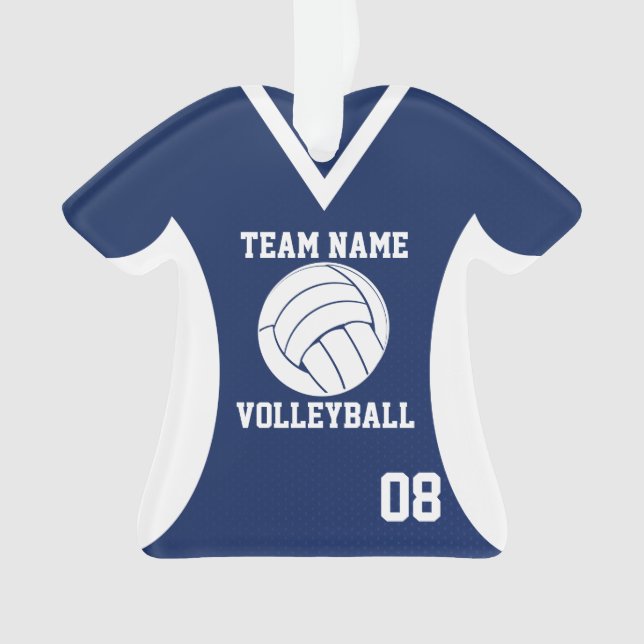 Volleyball Sports Jersey Blue avec photo (devant)