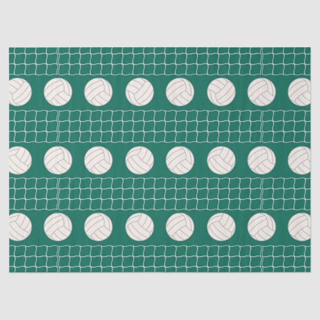 Volleyball sports pattern party tissue paper (Front)