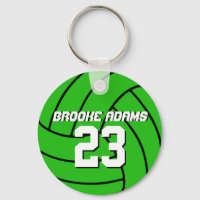 Volleyball Sports Team Keychain Customize Colour