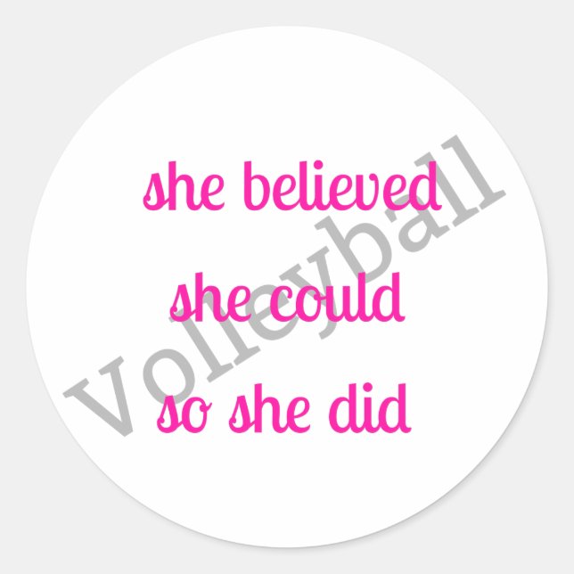 Volleyball Sticker (Front)