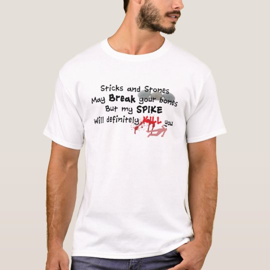 Volleyball Sticks and Stones T shirt