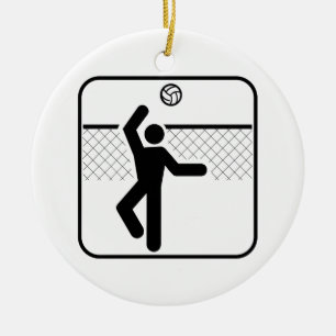 Volleyball Symbol Ornament