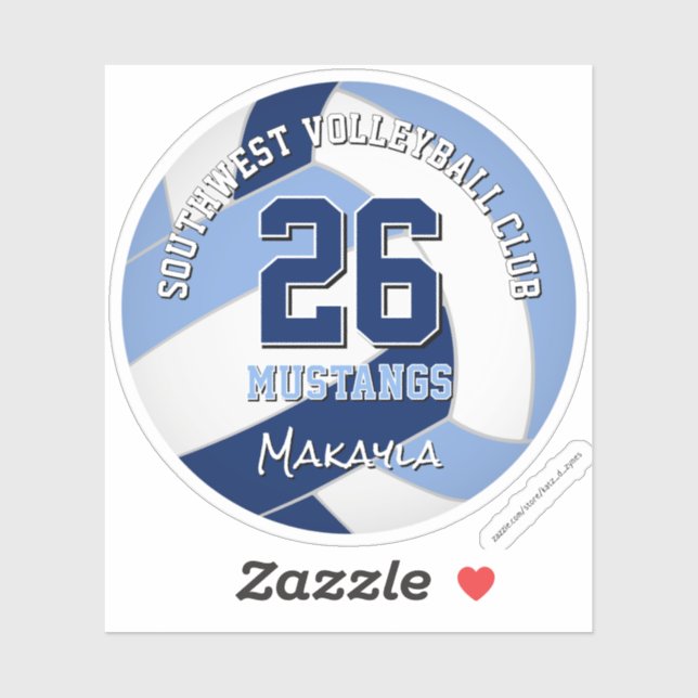 volleyball team colours kids navy light blue (Sheet)