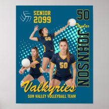 Volleyball Team Custom Photo Senior Night Sports