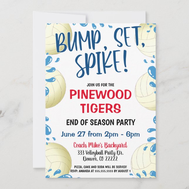 VOLLEYBALL TEAM INVITATION (Front)