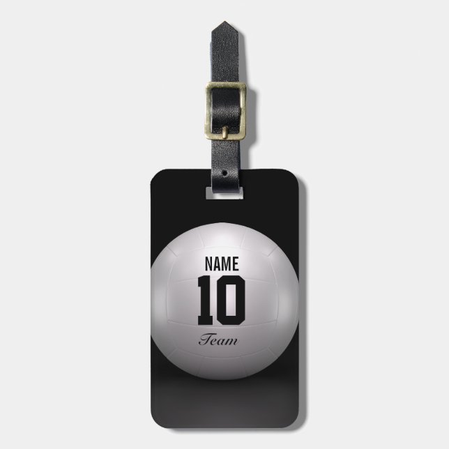 Volleyball Team Luggage Tag (Front Vertical)