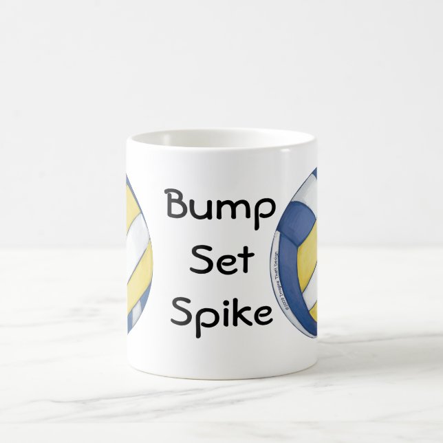 Volleyball Team Name and Number Coffee Mug (Center)
