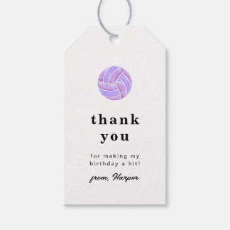 Volleyball Thank You Tag
