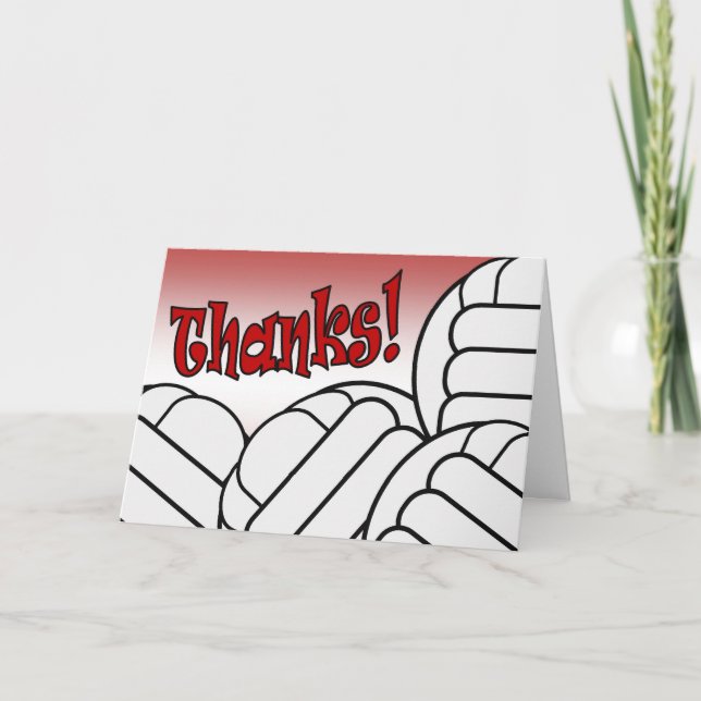 Volleyball - Thank You! You Card (Front)