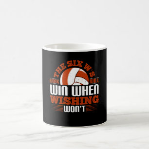 Volleyball - The Six W's Work Will Win Coffee Mug