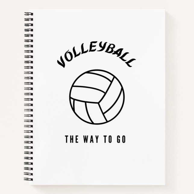 Volleyball the way to go notebook (Front)