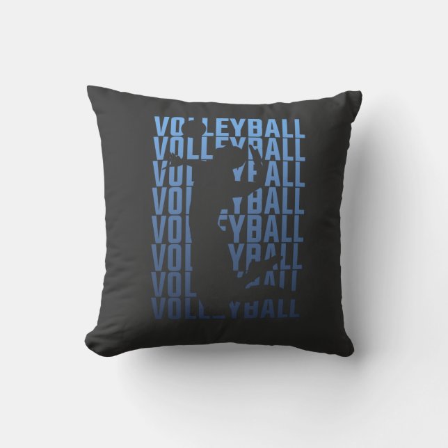Volleyball Throw Pillow (Front)