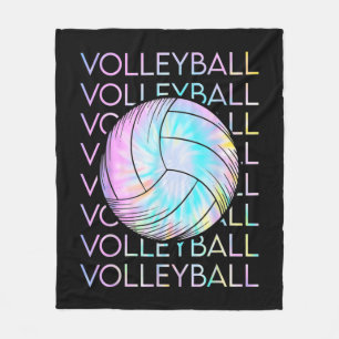 Volleyball Tie Dye Look  Fleece Blanket