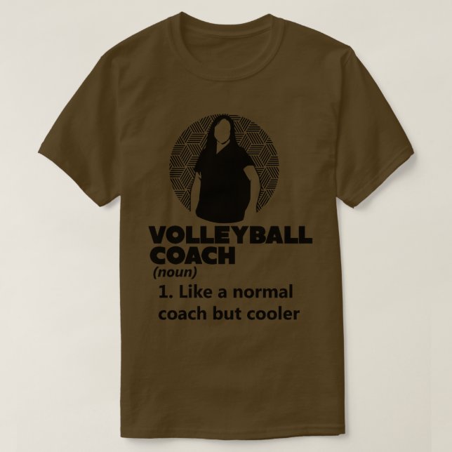 Volleyball Trainer Definition T-Shirt (Design Front)