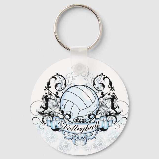 Volleyball Tribal Keychain (Front)