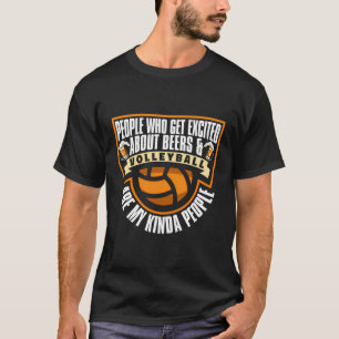 Volleyball Vball - Beach Volleyball Beer T-Shirt