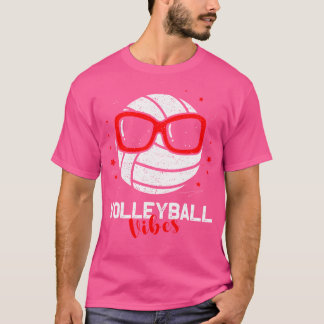 Volleyball Vibes Boys Girls Women Volleyball T-Shirt