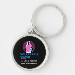 Volleyball - Volleyball Coach Definition Keychain
