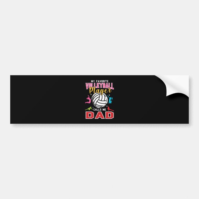 Volleyball Volleyball Player Bumper Sticker (Front)