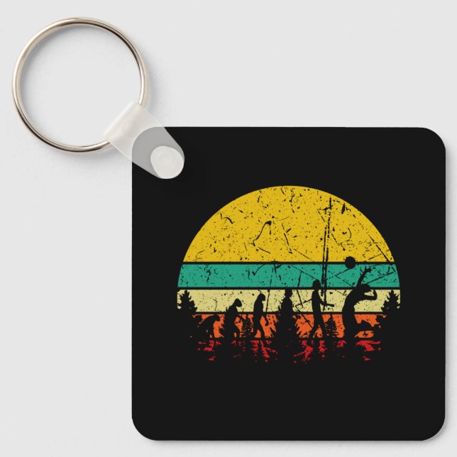 Volleyball - Volleyball Player Evolution Keychain (Front)