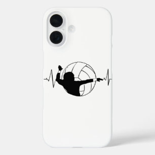 Volleyball - Volleyball Player Heartbeat iPhone 16 Case