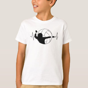 Volleyball - Volleyball Player Heartbeat T-Shirt