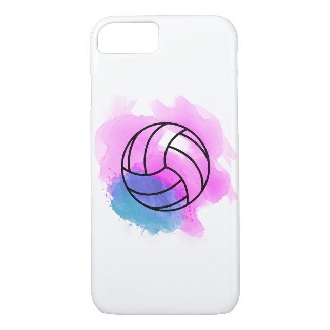 Volleyball Watercolor Case-Mate iPhone Case (Back)