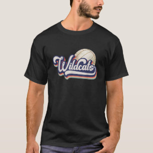 Volleyball Wildcats School Sports Fan Team Spirit T-Shirt