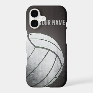 volleyball with Grunge effect Black Shade