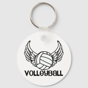 Volleyball with Wings Keychain
