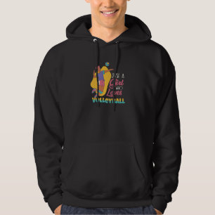 Volleyball Woman Player Mother Volleyball  Girl Wo Hoodie