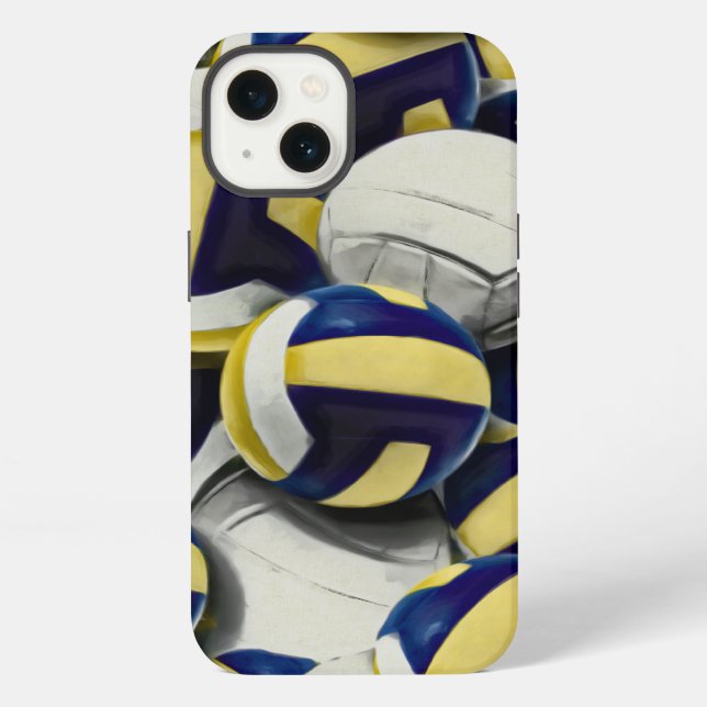 Volleyballs Collage iPhone Case (Back)